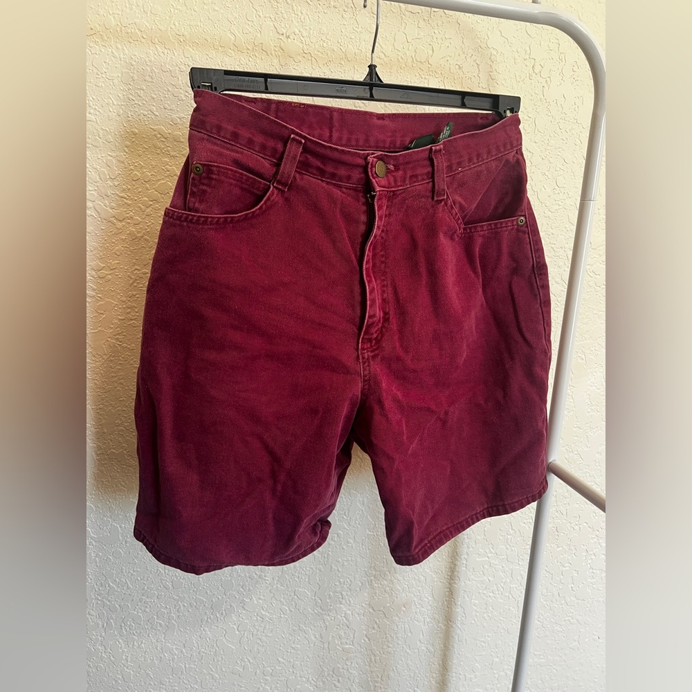 Vintage Burgundy Shorts